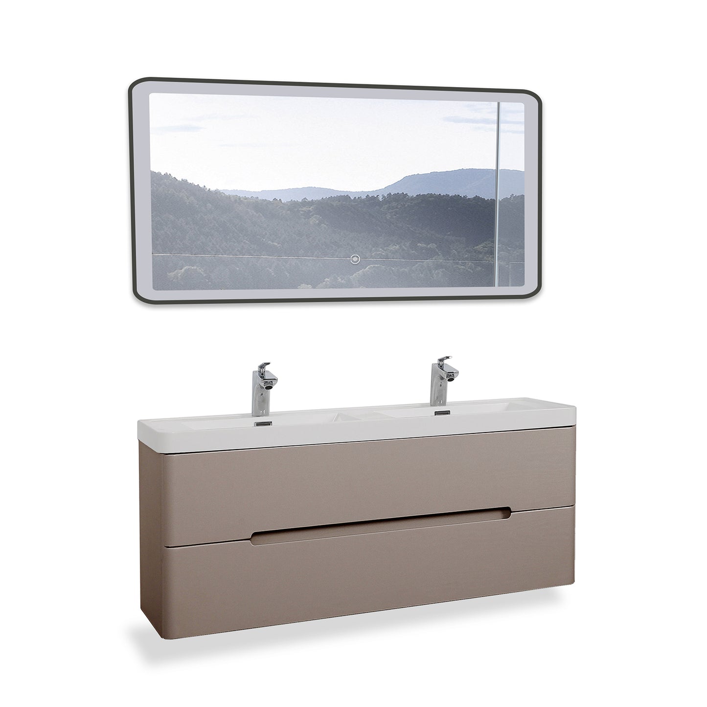 Bathroom vanity WERA 1200mm with fronts in grey